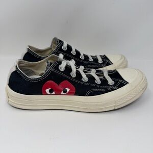 Converse Comme des Garçons Play All Star Chuck ‘70 Sneakers Black Size 6